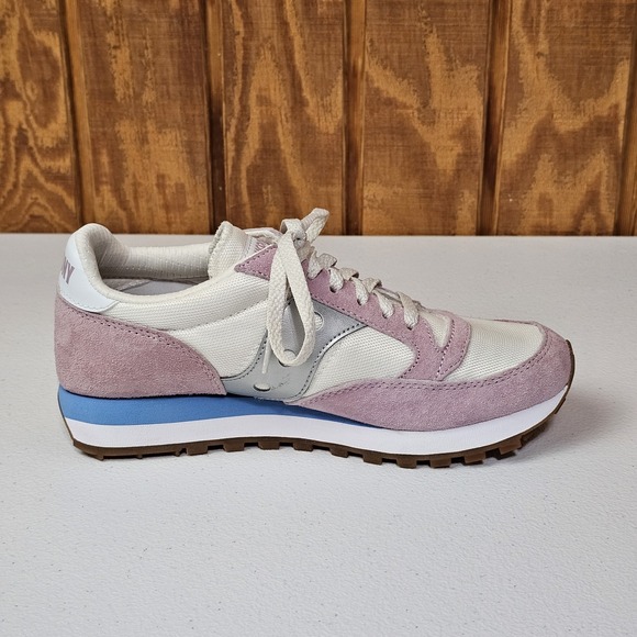 Saucony Jazz 81 Womens Sz 7.5 Pink White Running Shoes Sneakers S60539-17 - Picture 5 of 10